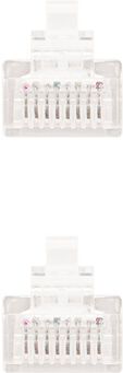 Cable de Red NanoCable RJ45 UTP CAT.5E AWG24 0.5 M Blanco image number null