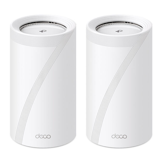 Sistema Mesh TP-Link Deco BE85 BE19000 Tri-Band WiFi 7 Whole Home Mesh Branco (Pack 2) image number 0