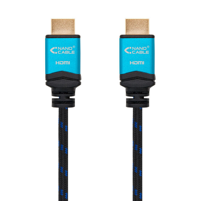 Cable HDMI V2.0 4K@60Hz 18Gbps NanoCable USB-A M/M 2 M Premium Negro image number 1