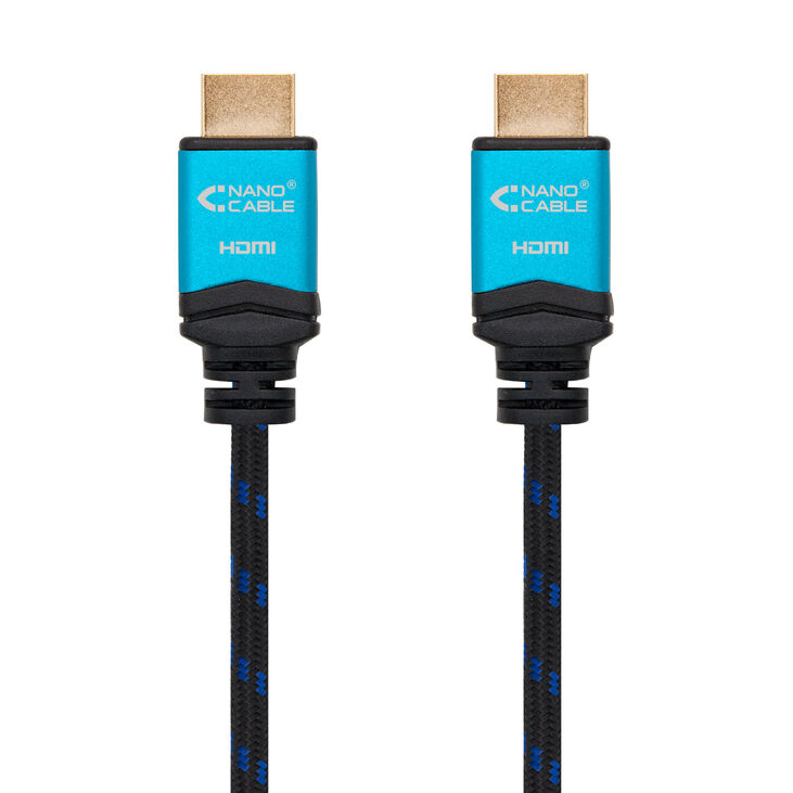 Cable HDMI V2.0 4K@60Hz 18Gbps NanoCable USB-A M/M 2 M Premium Negro image number 1