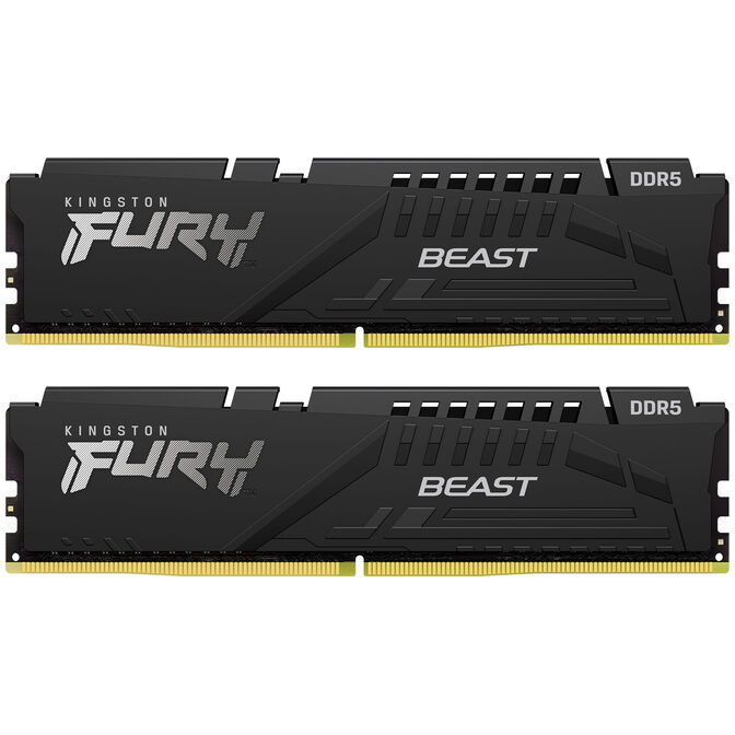 Kingston Kit 64GB (2 x 32GB) DDR5 6000MHz FURY Beast EXPO Negro 2R CL30 image number 1