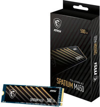 SSD MSI SPATIUM M450 500GB Gen4 M.2 NVMe (3600/2300MB/s)
