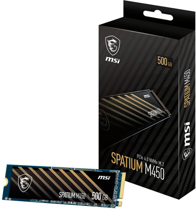SSD MSI SPATIUM M450 500GB Gen4 M.2 NVMe (3600/2300MB/s) image number 0