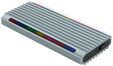 Caja Externa SSD Tooq M.2 NGFF/NVMe SSD - USB 3.1 Gen 2 USB-A RGB image number null