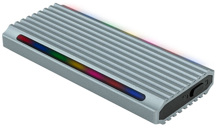 Caja Externa SSD Tooq M.2 NGFF/NVMe SSD - USB 3.1 Gen 2 USB-A RGB image number 1