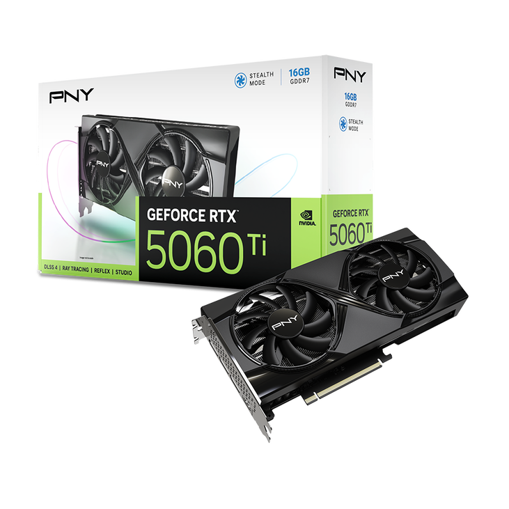 Tarjeta Gráfica PNY GeForce® RTX 5060 Ti Dual Fan 16GB GDDR7 DLSS4 image number 0