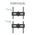 Soporte de Pared Tooq Inclinable 3 Pivotes 32" a 55" Máx. 35kg Negro image number null