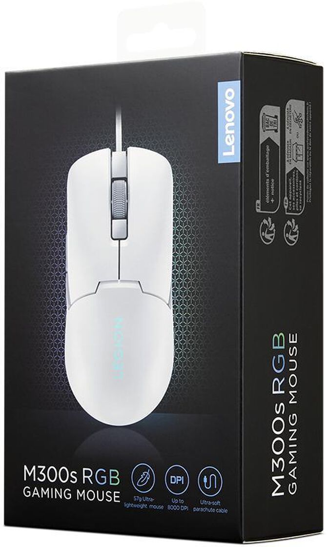 Rat&oacute;n Lenovo Legion M300s RGB Gaming Branco image number 9