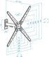 Soporte de Pared Tooq Tilt e Giratónrio 13" a 55" 67-199 mm Max. 25kg Negro image number null