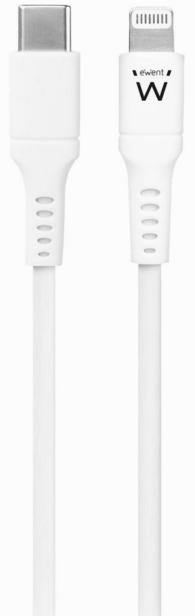 Cable Ewent USB/C para Lightning 2 M Blanco image number 0