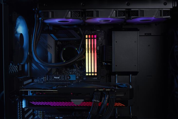 Kingston Kit 32GB (2 x 16GB) DDR5 6000MHz FURY Beast RGB EXPO Negro image number 6