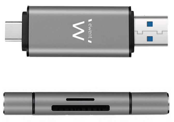 Lector de Tarjetas Ewent All-in-One USB 3.1 Gen 1 Tipo C / Tipo A image number 1