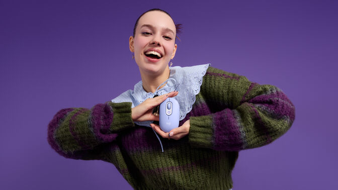 Rat&oacute;n Logitech Pop Wireless/Bluetooth Lila image number 6