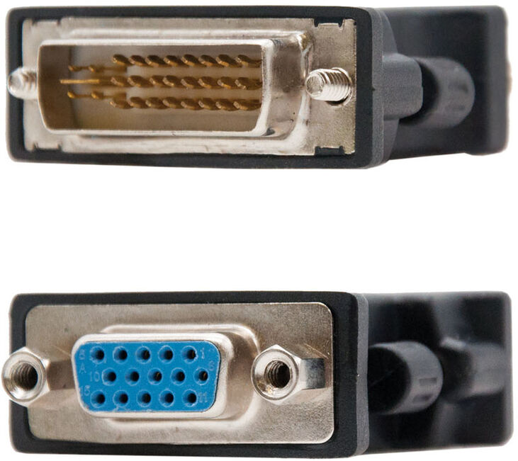 Adaptador NanoCable DVI 24/5/M para VGA/F Negro image number 2