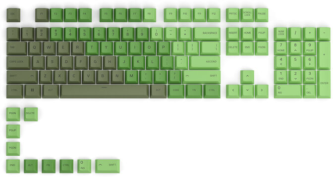 Juego de 114 Teclas Glorious PBT Olive (US ANSI) image number 1