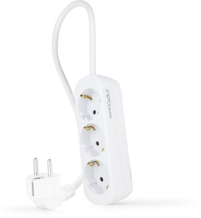 Regleta Nanocable 3 Tomas 1.4 M Blanco image number 0