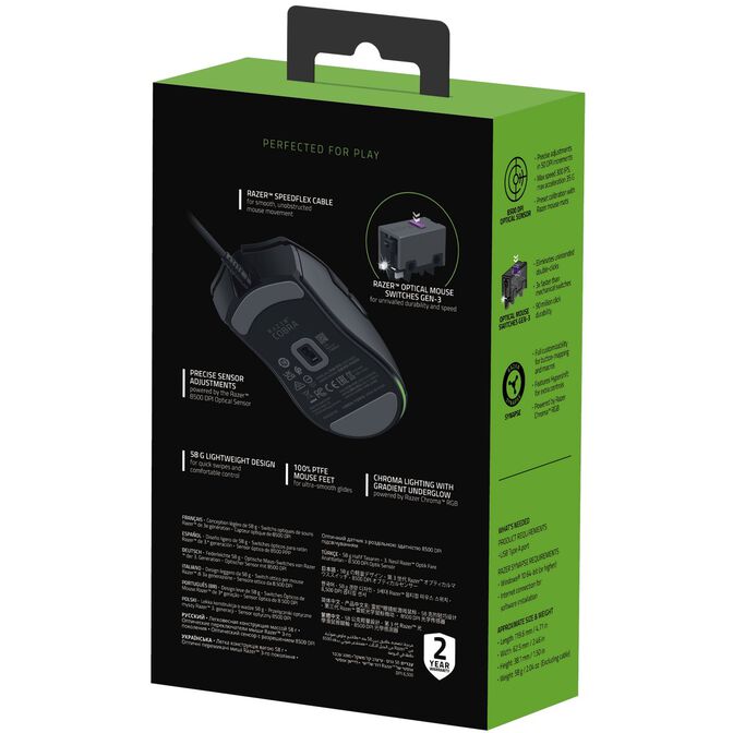 Rat&oacute;n Razer Cobra RGB 8500DPI Negro image number 5