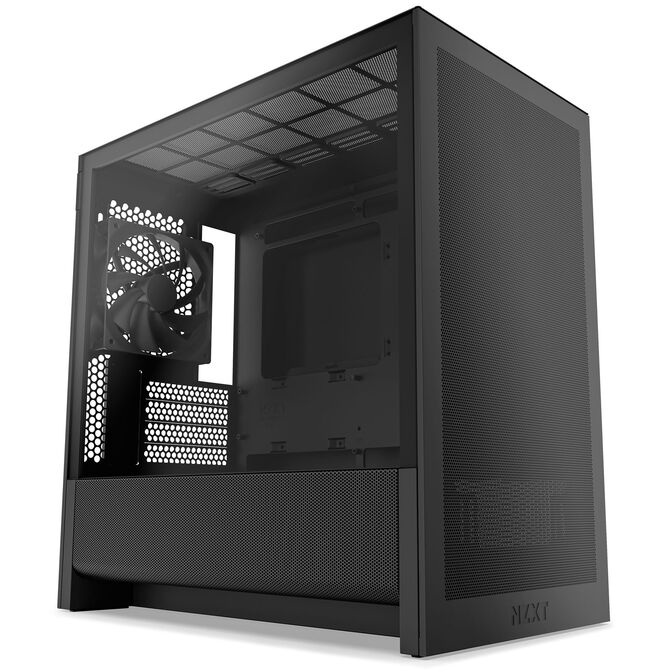 Torre Micro-ATX NZXT H3 Flow Negra Cristal Templado image number 0