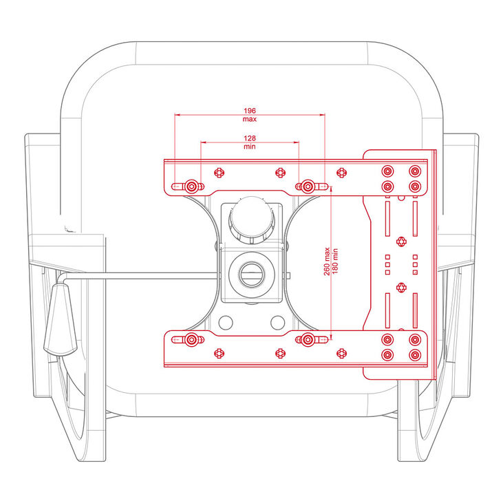 Soporte de Silla VIRPIL Controls Collective Base Adapter image number 3