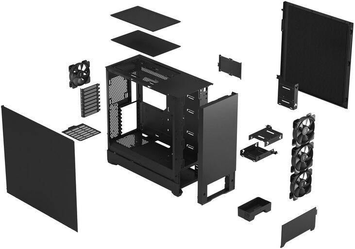 Torre E-ATX Fractal Design Pop XL Silent Black Solid image number 11