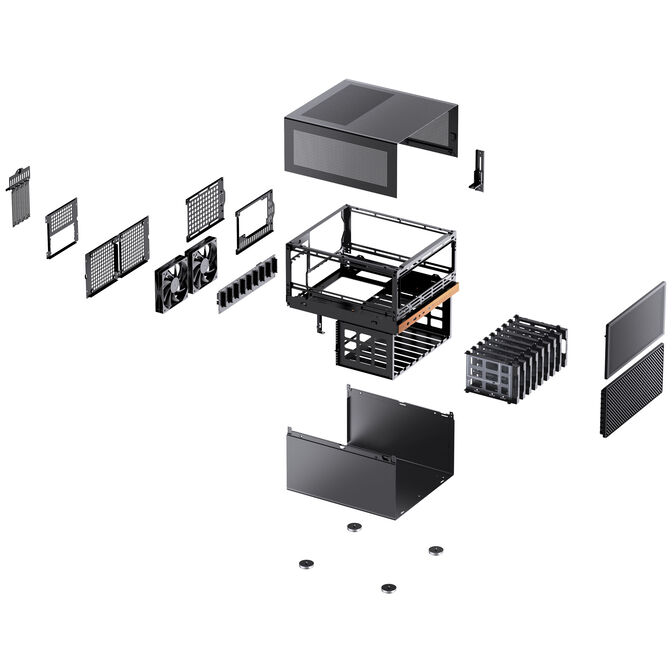 Caja Micro-ATX Jonsbo N6 Negro image number 12