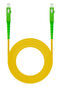 Cable de Fibra Óptica NanoCable SC/APC-SC/APC Monomodo Simplex LSZH 20 M Amarillo
