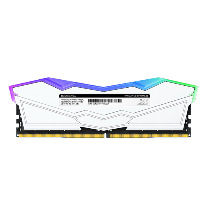 Team Group Kit 32GB (2 x 16GB) DDR5 5600MHz Delta RGB Blanco CL32 image number 0