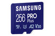 Tarjeta de Memoria Samsung PRO Plus MicroSDXC UHS-I C10 U3 V30 256GB A2 + Adaptador SD image number null