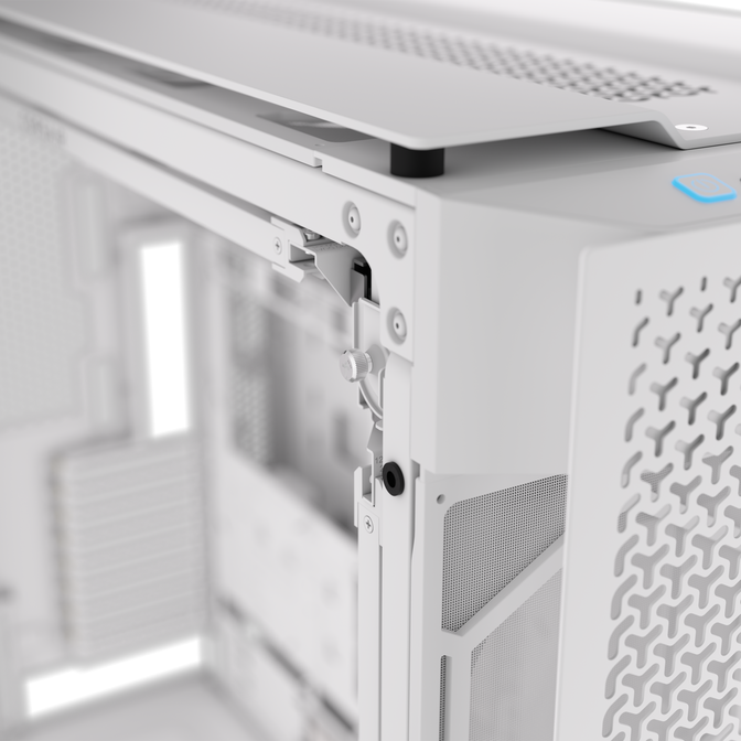 Torre E-ATX Corsair 9000D RGB Airflow Blanca Cristal Templado image number 13