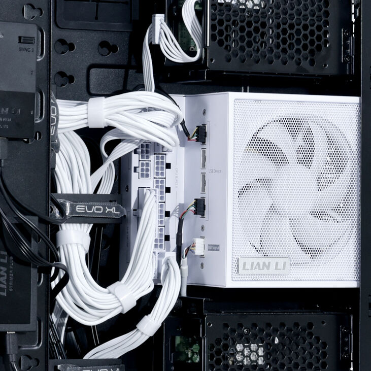 Fuente Modular Lian Li Edge 850W 80+ Platinum Blanca image number 6