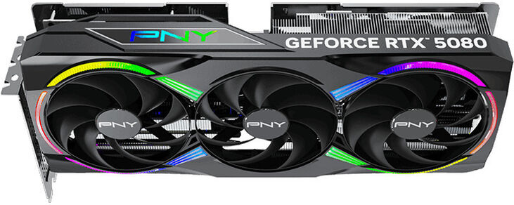 Tarjeta Gráfica PNY GeForce® RTX 5080 Gaming RGB Triple Fan OC 16GB GDDR7 DLSS3 image number 5