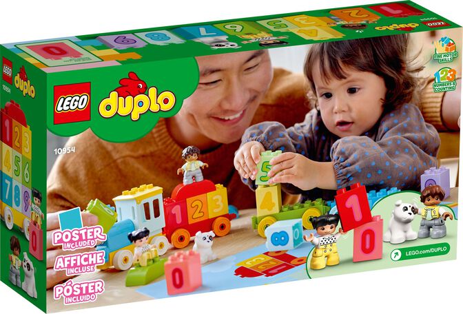 LEGO DUPLO: Tren de los N&uacute;meros: Aprende a Contar, 23 Piezas (10954) image number 1