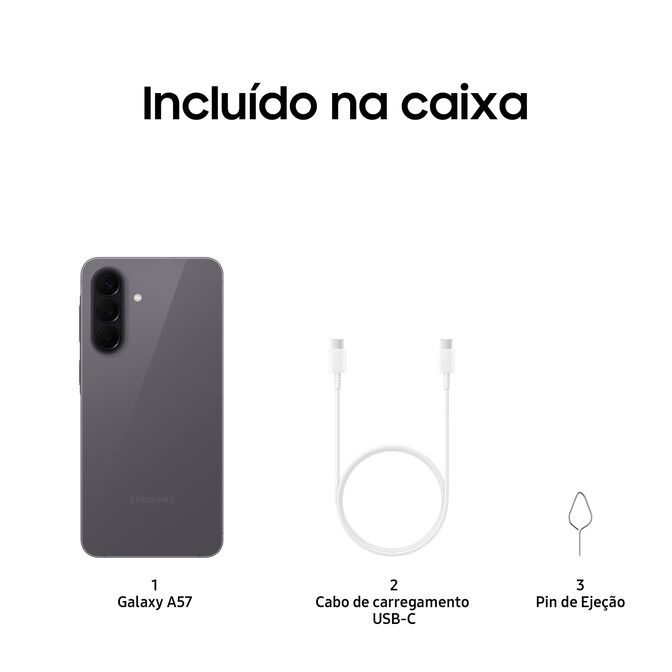 Smartphone Samsung Galaxy A57 5G 6.7" (8 / 256GB) 120Hz Gris image number 7