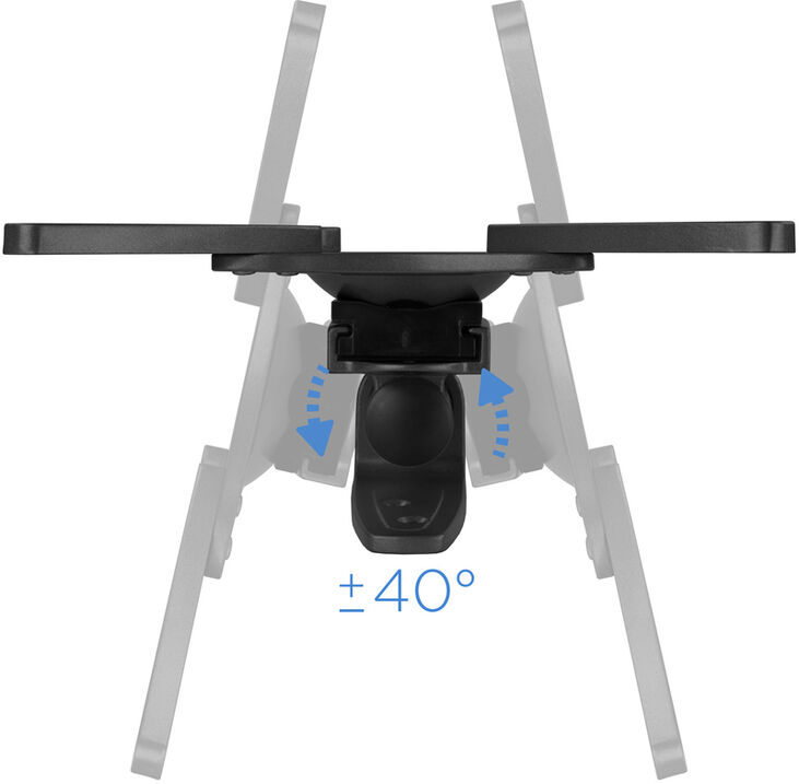 Soporte de Pared Tooq Tilt e GiRat&oacute;nrio 10" a 32" Max. 20kg Negro image number 2