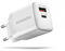 Cargador de pared AXAGON ACU-PQ20W QC3.0/AFC/FCP + PD type-C  20W Blanco