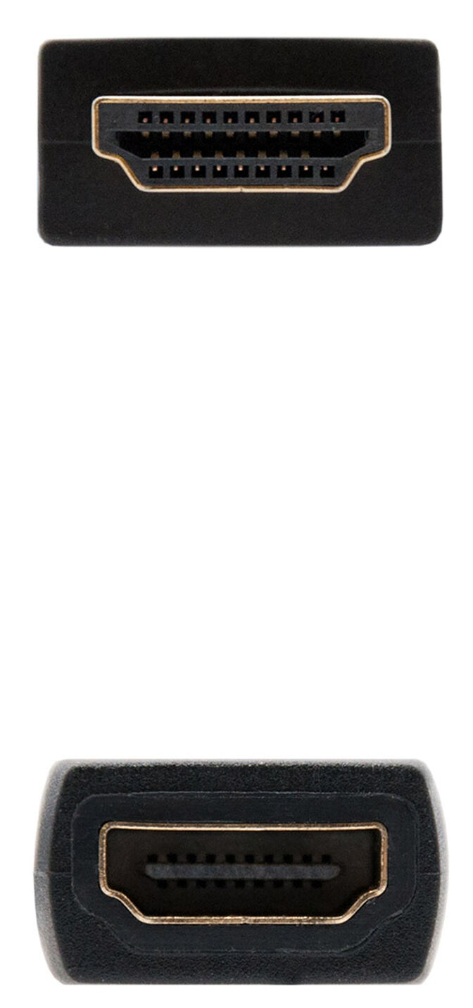 Cable Prolongador NanoCable HDMI 2.0 A/M-A/F 1 M Negro image number 2