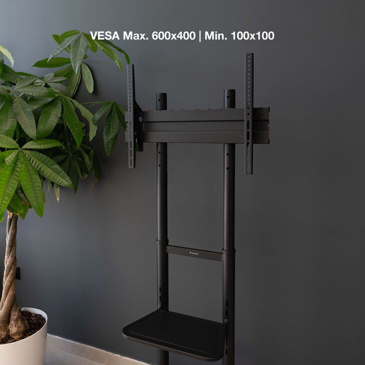 Soporte Móvil Tooq RAMSÉS 37" a 70" Max 50Kg Negro image number 6