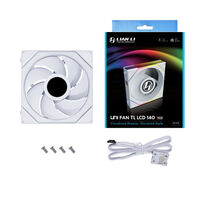 Ventilador Lian Li UNI FAN TL140 LCD RGB PWM Blanco 140mm