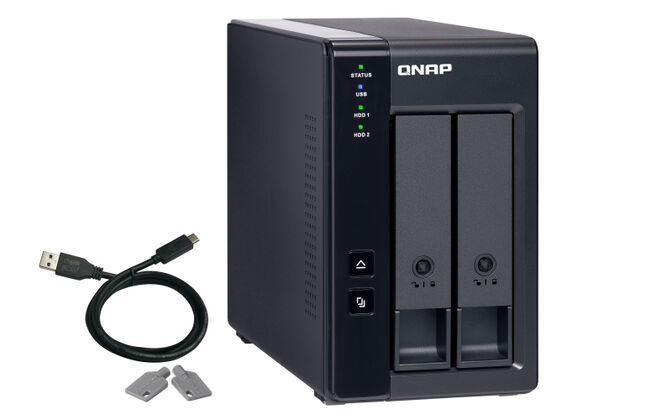 Unidade de Expans&atilde;o NAS QNAP TR-002 - 2 Ba&iacute;as - USB Type C image number 3