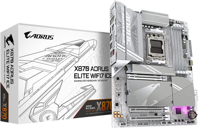 Placa Base Gigabyte X870 Aorus Elite ICE WiFi7 image number 0