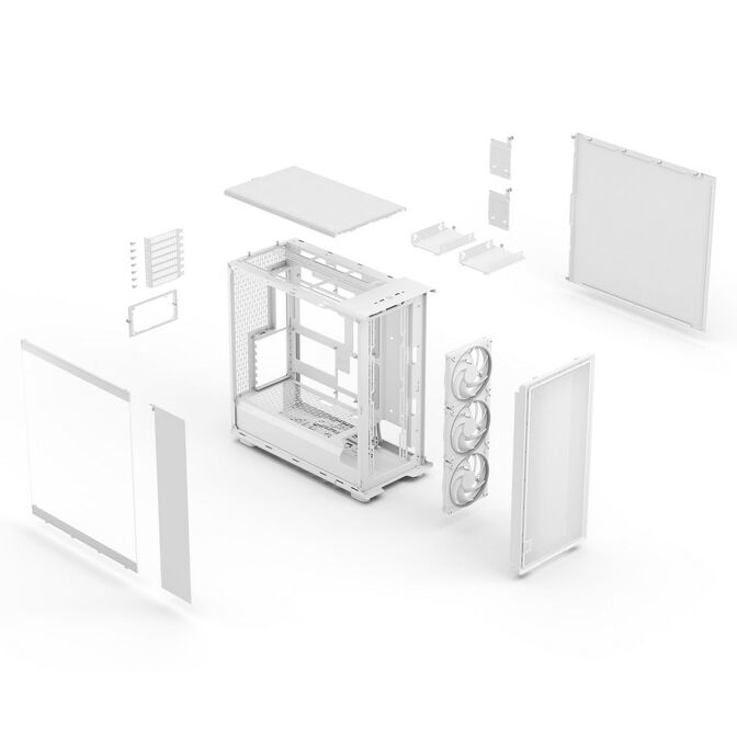 Torre E-ATX Fractal Design Epoch XL White Tempered Glass RGB Light Tint image number 17