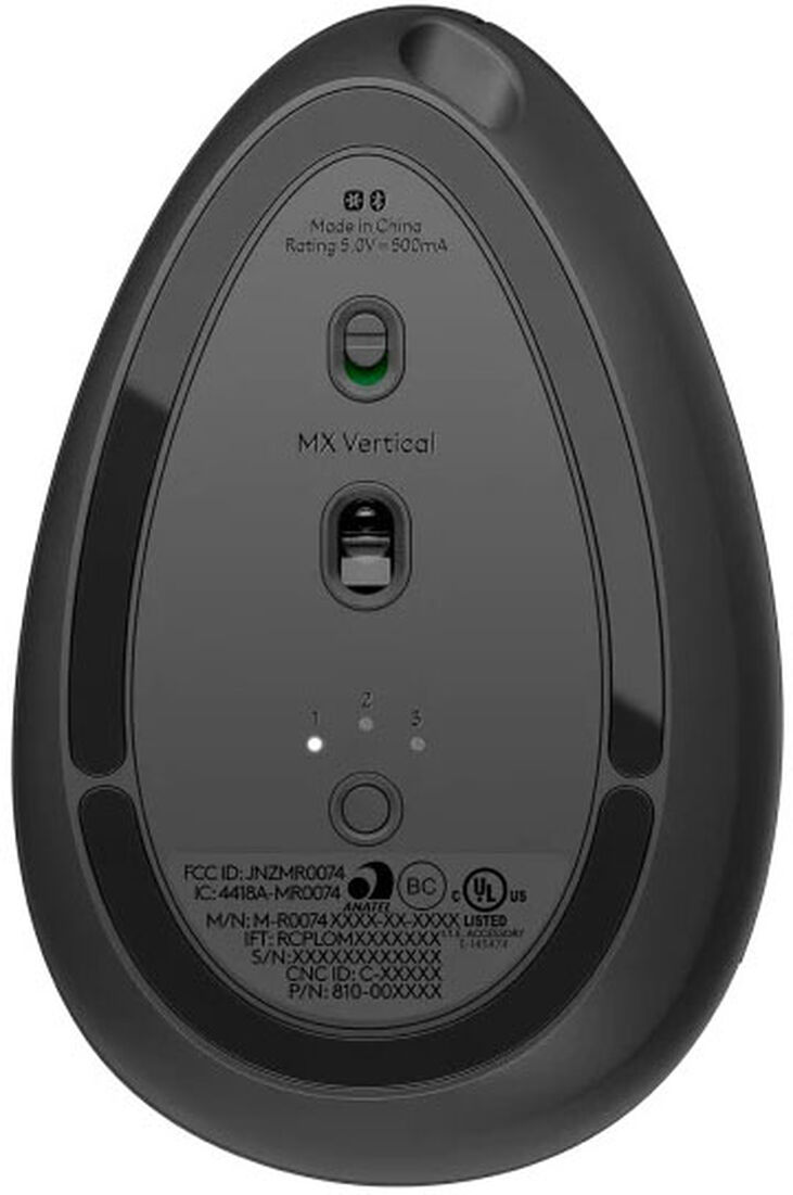 Ratón Óptico Logitech MX Vertical Advanced Ergonómico Wireless 4000DPI Negro image number 2