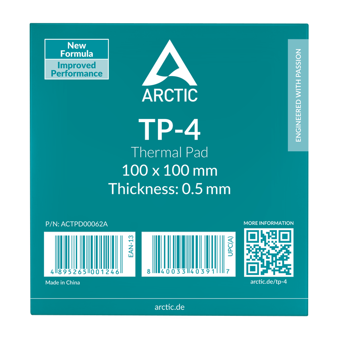 Thermal Pad Arctic TP-4 100 x 100 x 0.5 mm image number 1