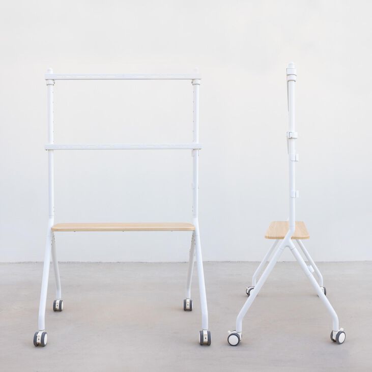 Soporte Móvil Tooq iLOVE 49" a 80" Máx. 50Kg Blanco image number 1