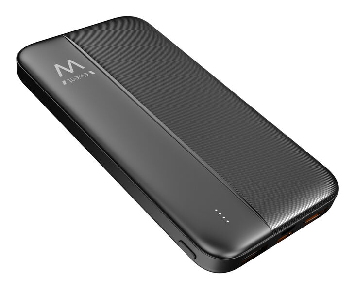 Powerbank Ewent EW1161 10000mAh Thin PD 22.5W Fast Charging Preta image number 2