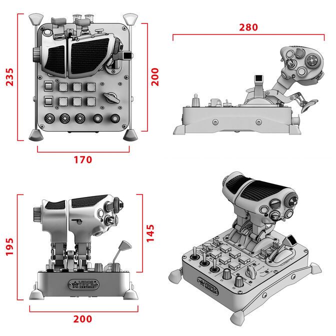 VIRPIL Controls MongoosT-50CM3 Throttle Lever image number 5