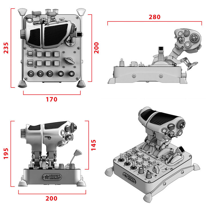 VIRPIL Controls MongoosT-50CM3 Throttle Lever image number 5