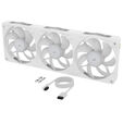 Ventilador Corsair iCUE Link RX360 II Unified Frame Blancas RGB PWM Triplo Ventilador 120mm (360mm) image number null