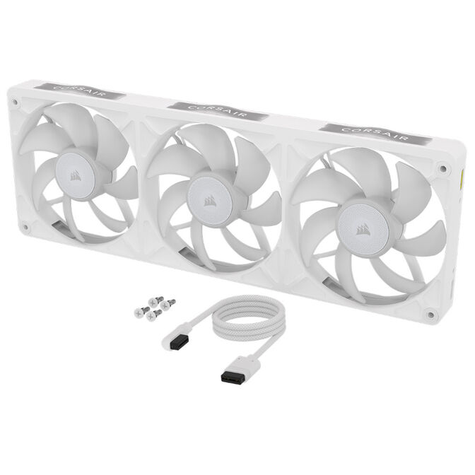 Ventilador Corsair iCUE Link RX360 II Unified Frame Blancas RGB PWM Triplo Ventilador 120mm (360mm) image number 1