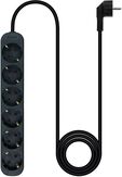 Regleta NanoCable 6 Tomas 1.4 M Negro image number null